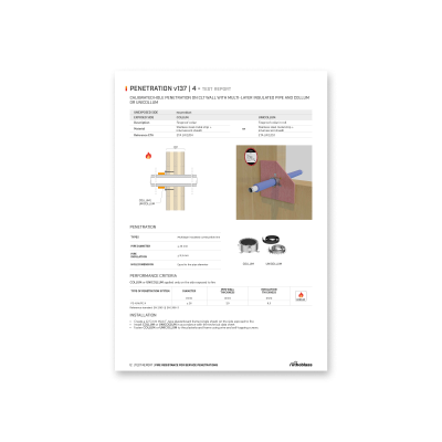 FIRE RESISTANCE FOR SERVICE PENETRATIONS