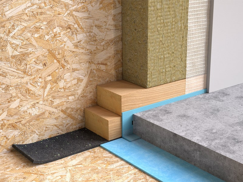 application-profil-résilient-en-granulés-de-caoutchouc-pour-l'isolation-acoustique-granulo-stripe