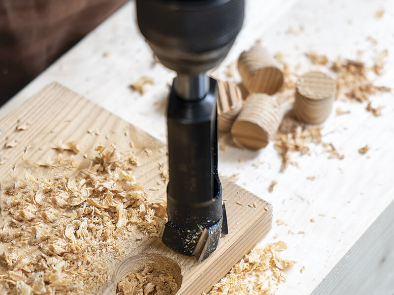 application-fraise-pour- la-production-de-bouchons-en-bois-tapcut