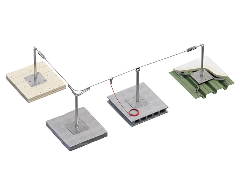 ligne-de-vie-sur-support-avec-plaque-de-base-plus-grande-pour-toitures-en-bois,-acier-et-béton