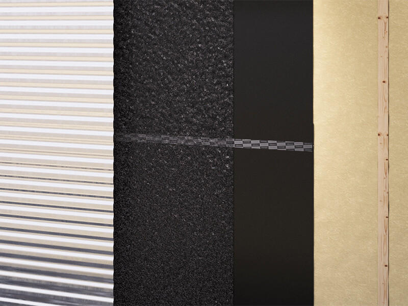 nattes tridimensionnelles pour couvertures métalliques