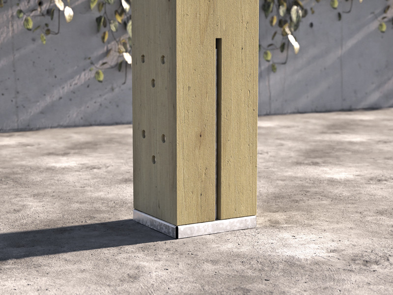 application-pied-de-poteau-en-t-f70